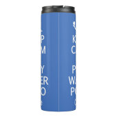 保Calm & 遊 Water Polo名前をカスタムする&カラー タンブラー (裏面)