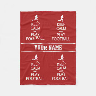 保Calm & 遊Footballカスタムフリースブランケット フリースブランケット