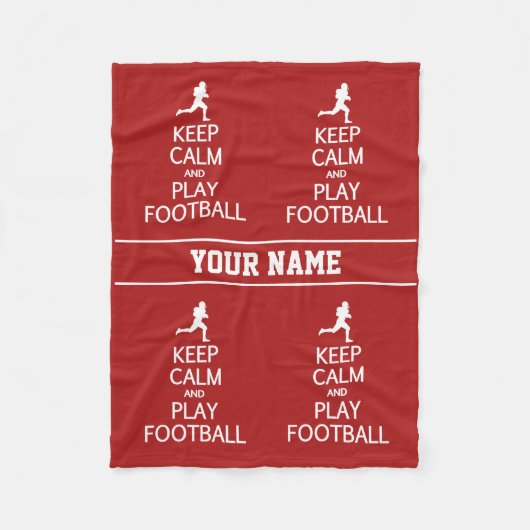 保Calm & 遊Footballカスタムフリースブランケット フリースブランケット (正面)
