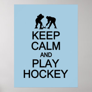 保Calm & 遊Hockeyカスタムカラーポスター ポスター