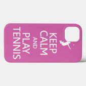 保Calm & 遊Tennisのカラーカスタムケース Case-Mate iPhoneケース (裏面 (横))