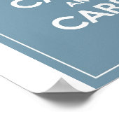 保Calm & 運 On Duck Egg Blue ポスター (角)