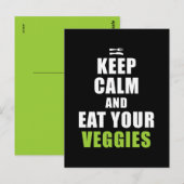 保Calm & 食べ Your Veggies ポストカード (正面/裏面)