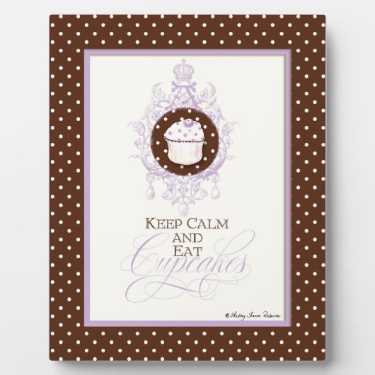 保Calm & 食べCupcakes – オードリー・ジャンヌ フォトプラーク (正面)