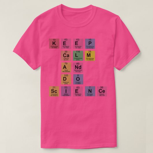 保Calm amp Do Science 3 Tシャツ (デザイン正面)