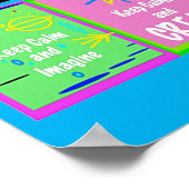 保Calm and教え Artポスター ポスター (角)