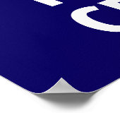 保Calm And転が Critsのポスター（d20、青） ポスター (角)