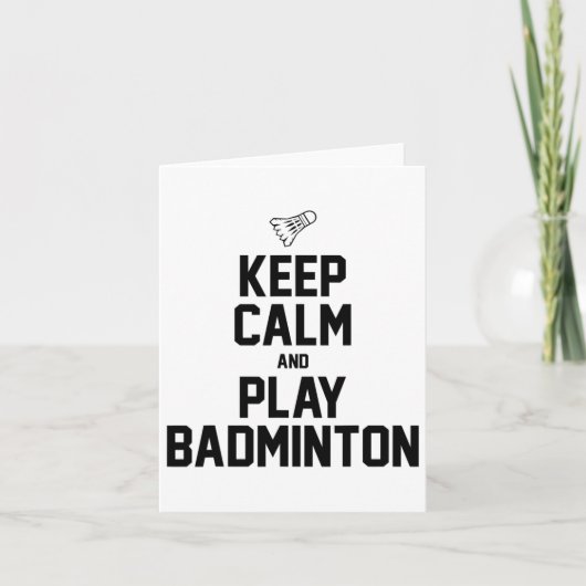 保Calm And遊 Badminton Sports遊 Badminton カード (正面)