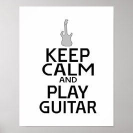 保Calm and遊 Electric Guitarカスタム - Color ポスター