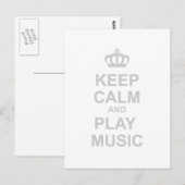 保Calm And遊 Music - Rock Bandパーティー・ダンス ポストカード (正面/裏面)