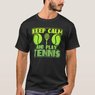 保Calm And遊 Tennis Graphic Tennis Ball Tシャツ