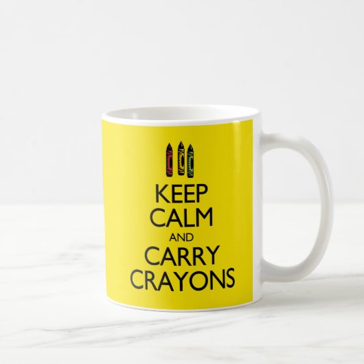 保Calm and運 Crayons Coffee Mug コーヒーマグカップ (右)