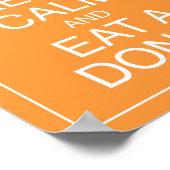 保Calm and食べ a Dout Artポスタープリント ポスター (角)