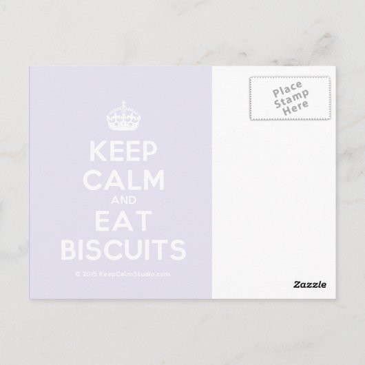 保Calm and食べ Biscuits ポストカード (裏面)