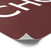 保Calm and食べ Chocolateポスタテンプレート ポスター (角)