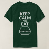 保Calm And食べ Hamburger Tシャツ (デザイン正面)