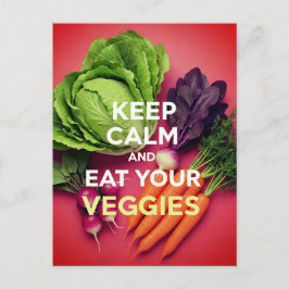 保Calm and食べ Veggiesはがき ポストカード