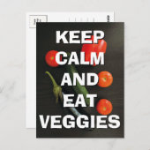保Calm and食べ Veggiesはがき ポストカード (正面/裏面)