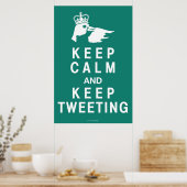 保Calm and 保 Tweetting Poster ポスター (キッチン)