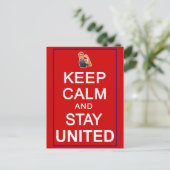 保Calm and 統一された Stay Womens Rights ポストカード (スタンド正面)