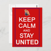 保Calm and 統一された Stay Womens Rights ポストカード (正面/裏面)