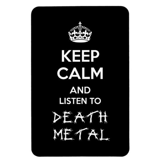 保Calm and 聞 to Death Metal マグネット (縦)