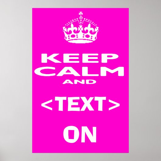 保Calm And...自分のメッセージユニークポスターの追加 ポスター (正面)