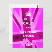 保Calm and 買 More Shoes Postcard ポストカード (正面/裏面)