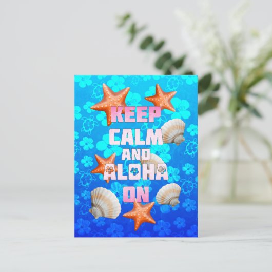 保Calm And Aloha On ポストカード (スタンド正面)
