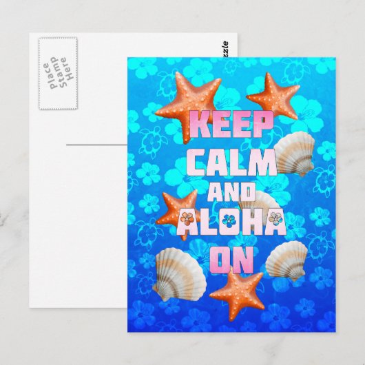 保Calm And Aloha On ポストカード (正面/裏面)