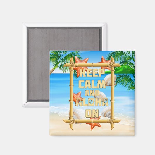 保Calm And Aloha On マグネット (正面/裏面)