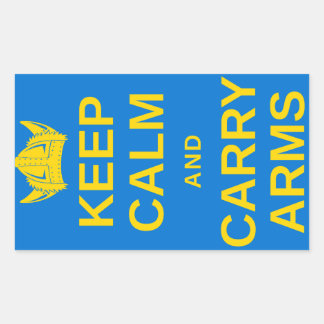 保Calm and Arms運スウェーデンバイキングギア 長方形シール