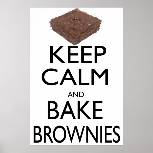 保Calm and Bake Brownies ポスター (正面)