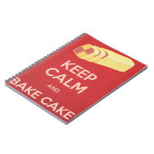 保Calm and Bake Cake ノートブック (左側)
