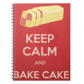 保Calm and Bake Cake ノートブック (正面)