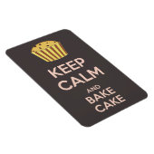 保Calm and Bake Cake Vintage Poster マグネット (右側)