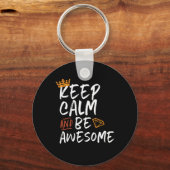 保Calm and Be素晴らし感動的引用文 キーホルダー (正面)