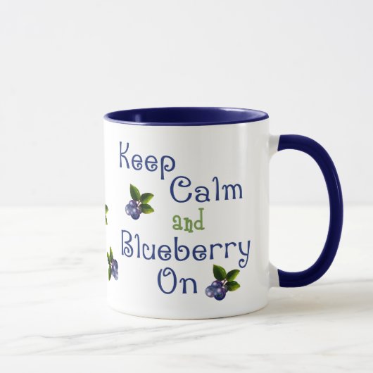 保Calm And Blueberry On Mug マグカップ (右)