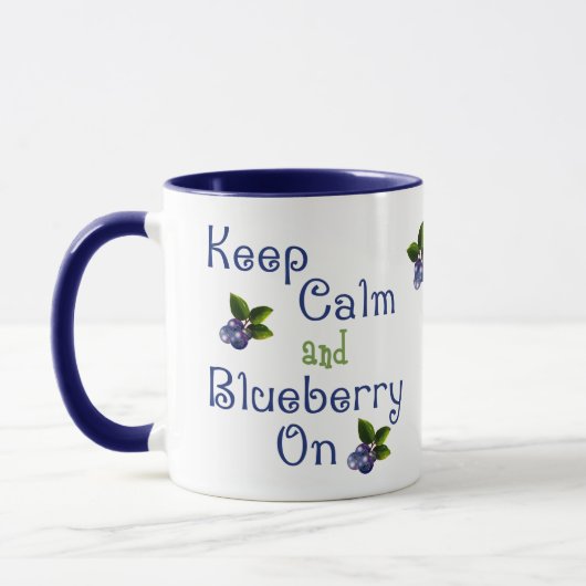 保Calm And Blueberry On Mug マグカップ (左)