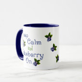 保Calm And Blueberry On Mug マグカップ (正面左)