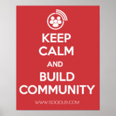 保Calm and Build Community Poster ポスター (正面)