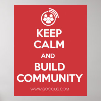 保Calm and Build Community Poster ポスター