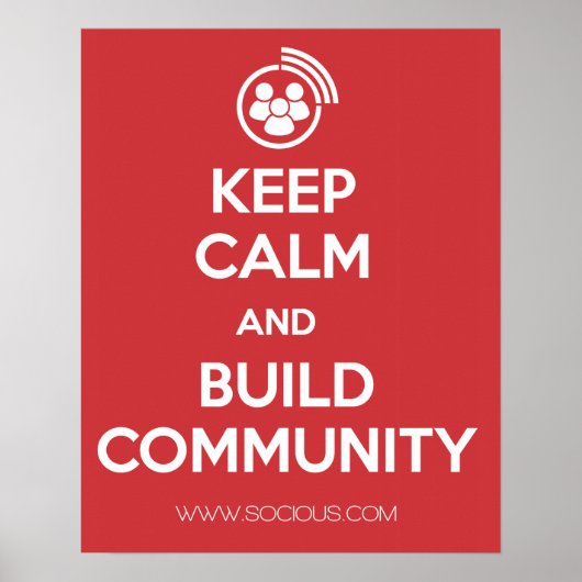 保Calm and Build Community Poster ポスター (正面)