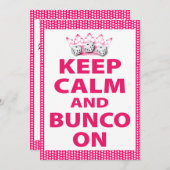 保Calm And Bunco On 招待状 (正面/裏面)