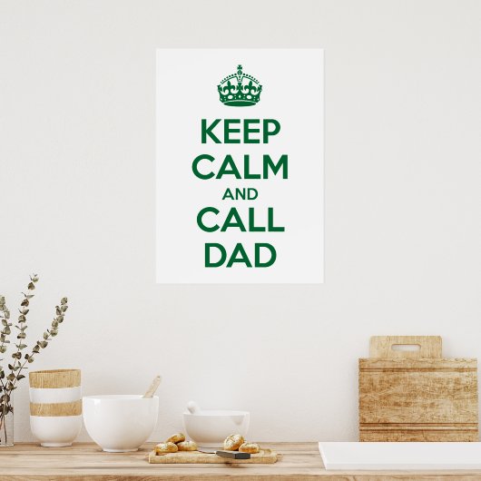 保Calm and Callパパ ポスター (キッチン)