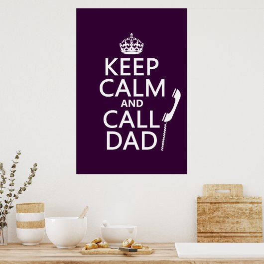保Calm and Callパパ ポスター (キッチン)