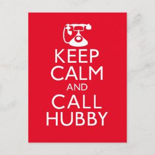 保Calm and Call Hubby ポストカード