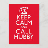 保Calm and Call Hubby ポストカード (正面)
