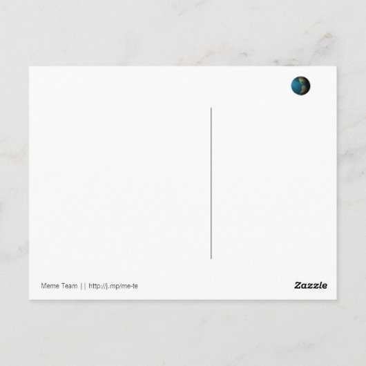 保Calm and Candy Corn ポストカード (裏面)