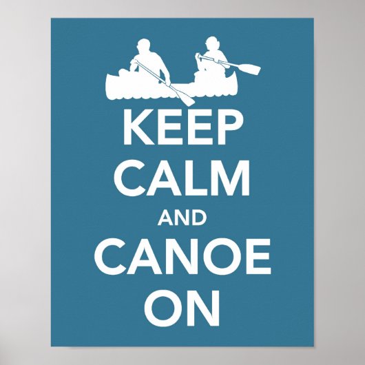 保Calm and Canoe Onプリント ポスター (正面)